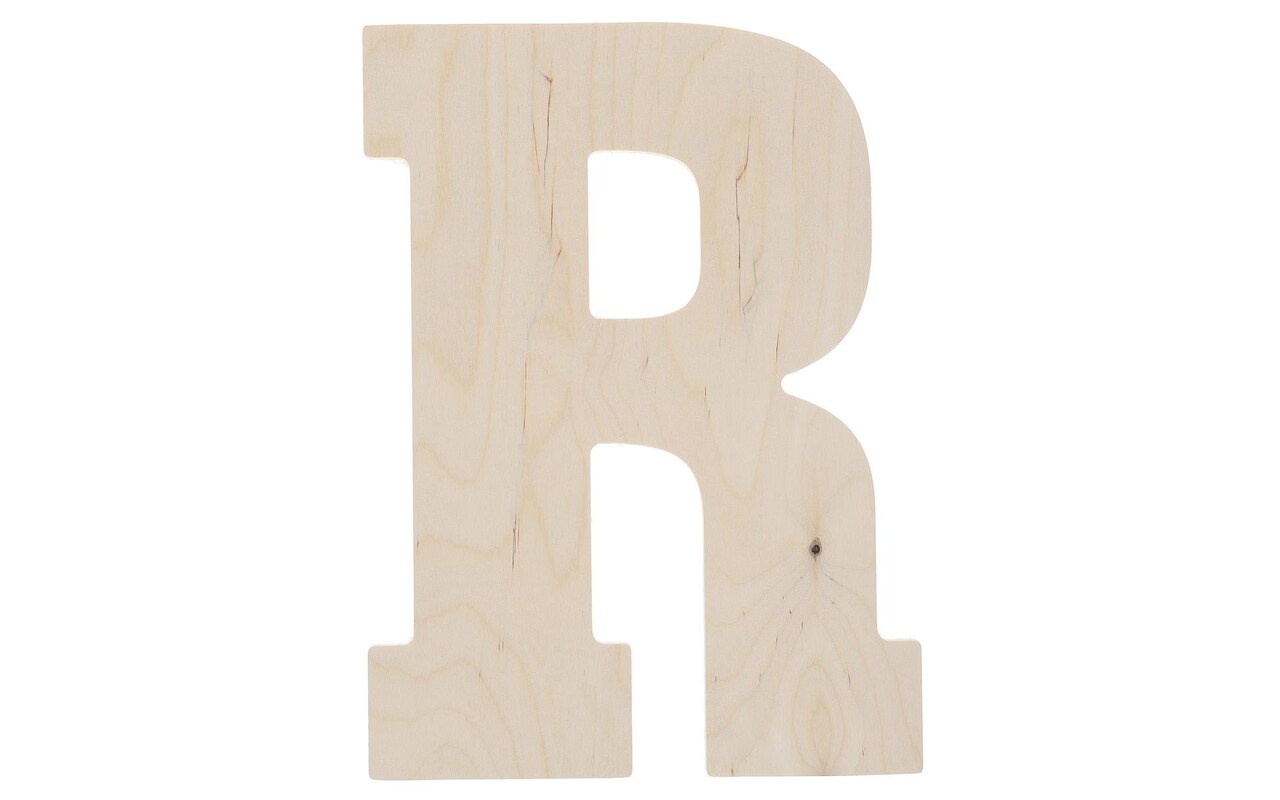 Good Wood by Leisure Arts Letter 13" R, Wooden Letters, Wood Letters, Wooden Letters Wall Decor, Large Wooden Letters, Wooden Letters 13 Inch, Small Wooden Letters for Crafts